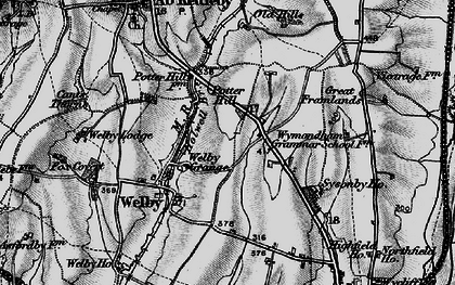 Old map of Potter Hill in 1899