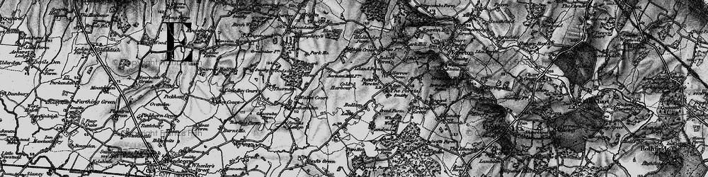 Old map of Potter's Forstal in 1895