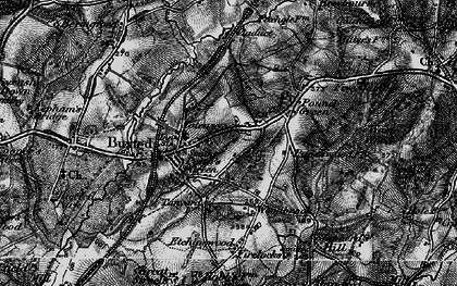 Old map of Potter's Green in 1895