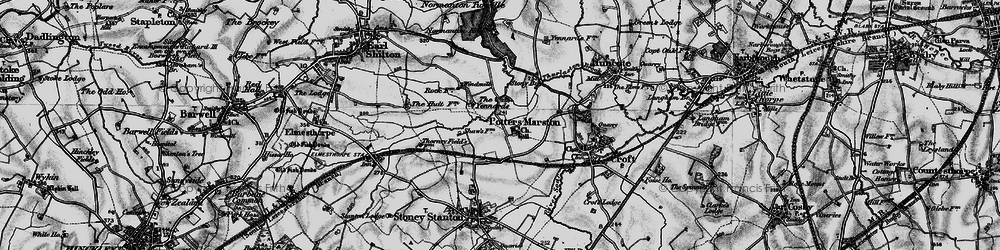Old map of Potters Marston in 1898