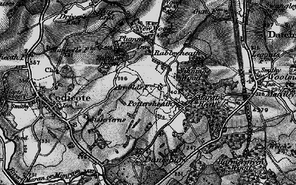 Old map of Pottersheath in 1896