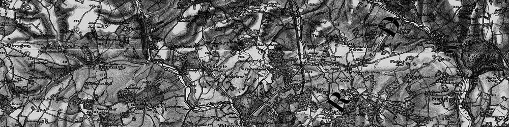 Old map of Pottersheath in 1896