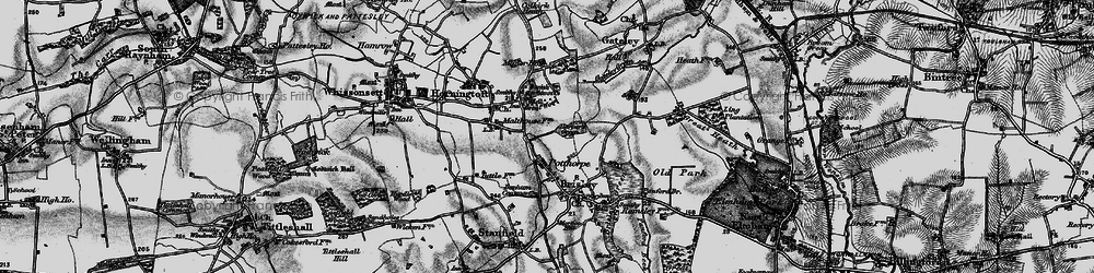 Old map of Potthorpe in 1898