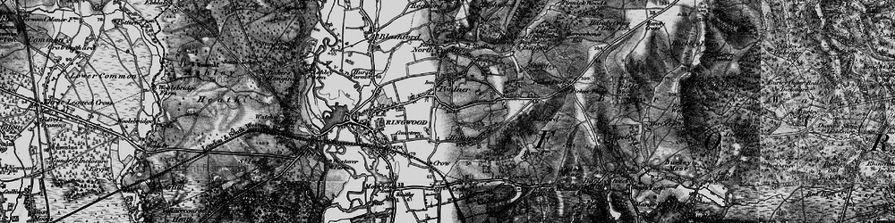 Old map of Poulner in 1895
