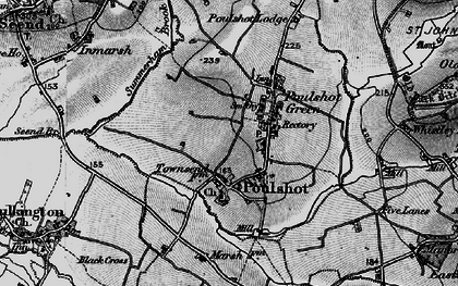 Old map of Poulshot in 1898