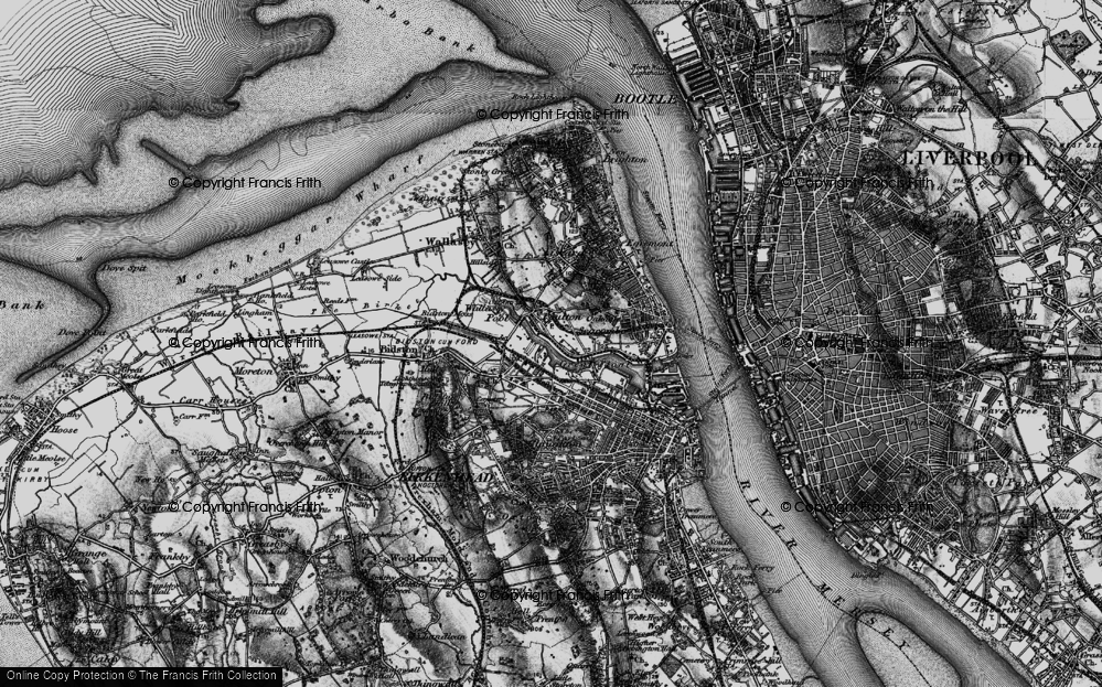 Old Map of Historic Map covering West Float in 1896