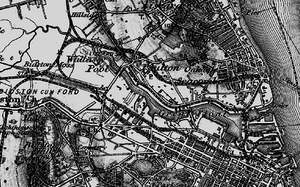 Old map of West Float in 1896