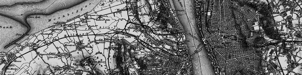 Old map of West Float in 1896