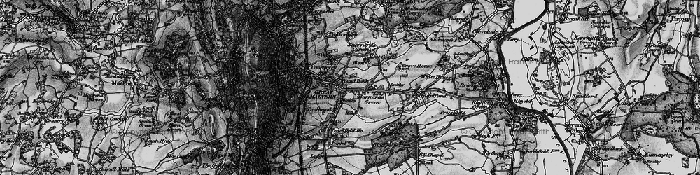 Old map of Pound Bank in 1898