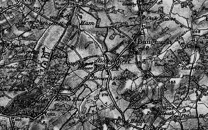 Old map of Baughurst Ho in 1895