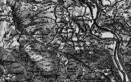 Old map of Withybed Wood in 1899