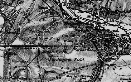 Old map of Fordington Down in 1897