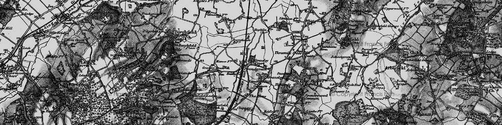 Old map of Burnthouse Br in 1895