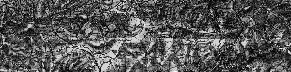 Old map of Bullingstone in 1895