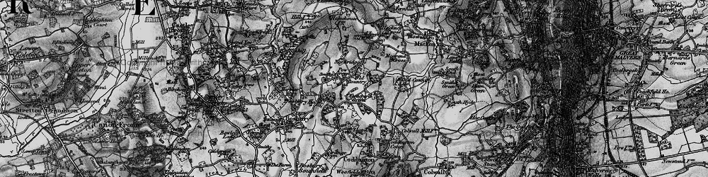 Old map of Coddington Cross in 1898