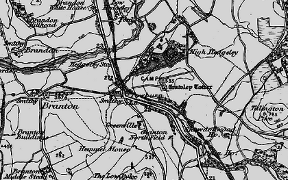 Old map of Powburn in 1897