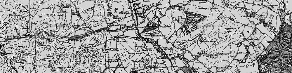 Old map of Powburn in 1897