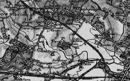 Old map of Powder Mills in 1895