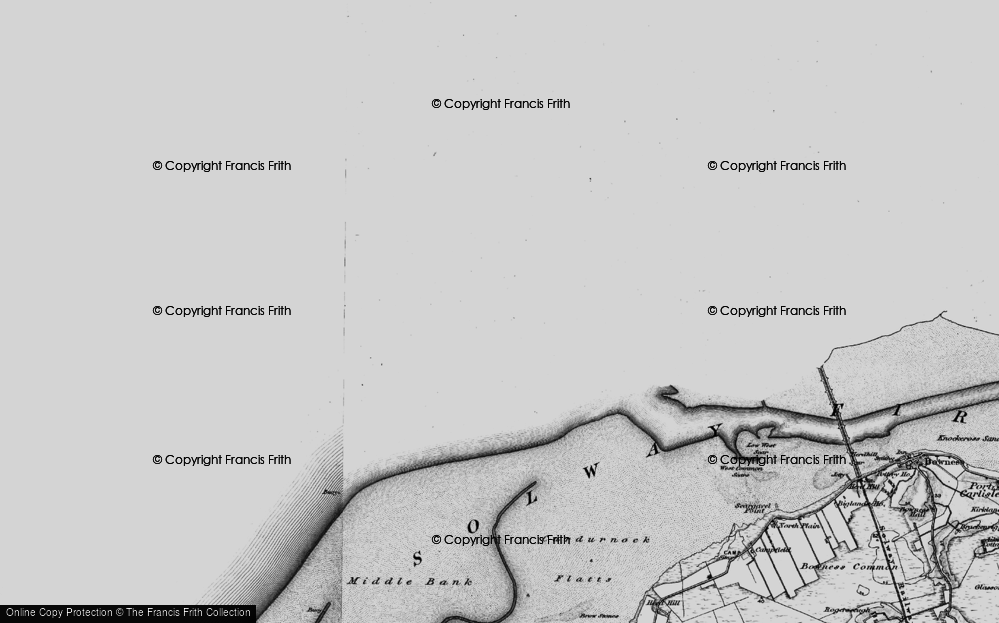 Old Map of Powfoot, 1897 in 1897