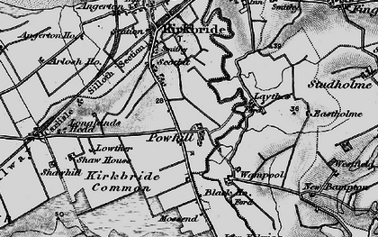 Old map of Mossend in 1897