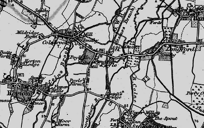 Old map of Poyle in 1896