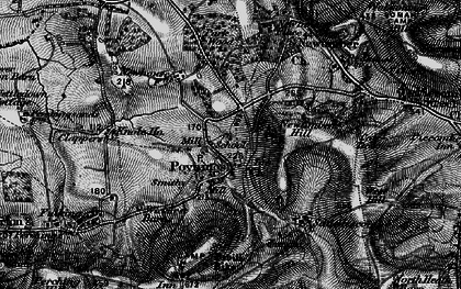 Old map of Poynings in 1895