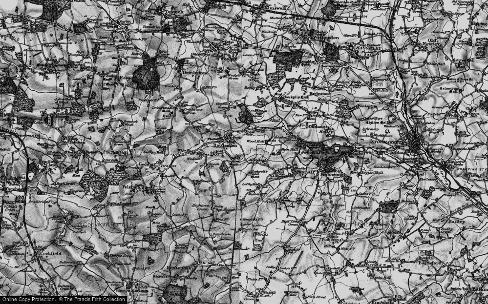 Old Map of Poystreet Green, 1898 in 1898