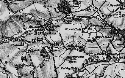 Old map of Poystreet Green in 1898