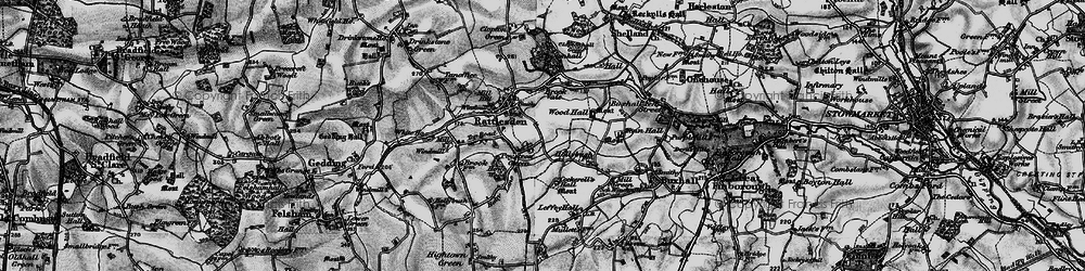 Old map of Poystreet Green in 1898