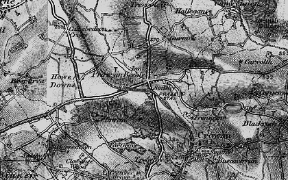 Old map of Praze-an-Beeble in 1896