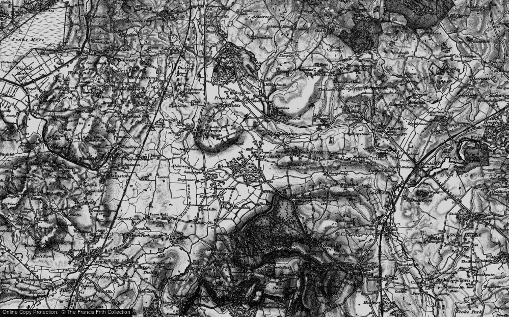 Old Map of Prees Lower Heath, 1897 in 1897