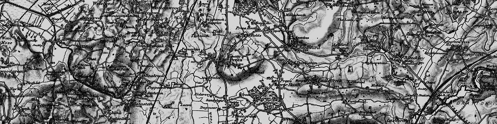 Old map of Prees Wood in 1897