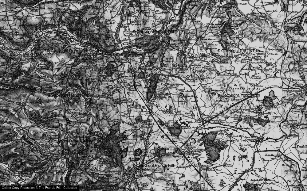 Old Map of Preeshenlle, 1897 in 1897