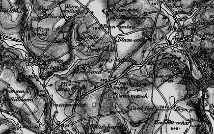 Old map of Blaencefel in 1898