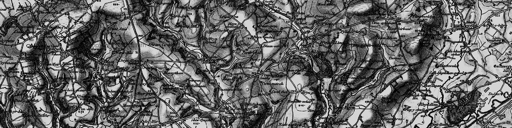 Old map of Pren-gwyn in 1898