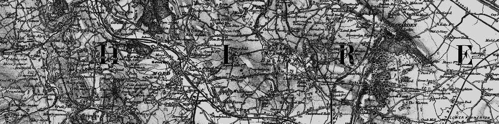 Old map of Prenbrigog in 1897