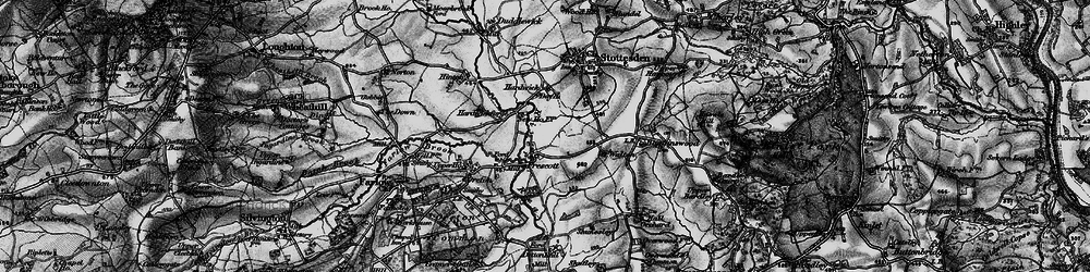 Old map of Prescott in 1899