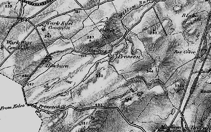 Old map of Brown Rigg in 1897