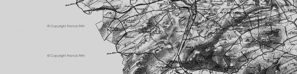 Old map of Brown Rigg in 1897