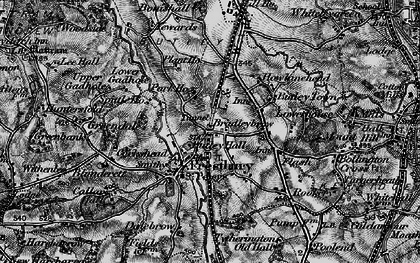 Old map of Prestbury in 1896