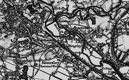 Old map of Prestolee in 1896