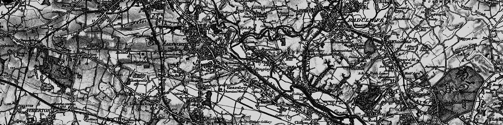 Old map of Prestolee in 1896