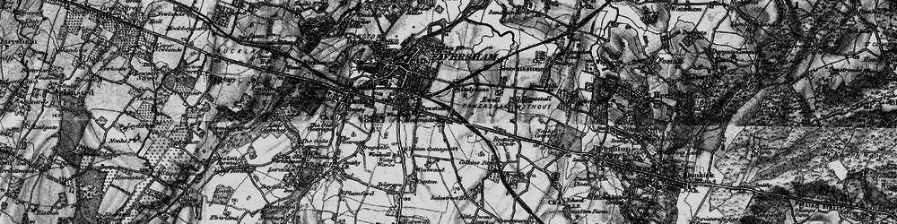Old map of Brenley Corner in 1895