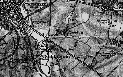 Old map of Preston in 1896