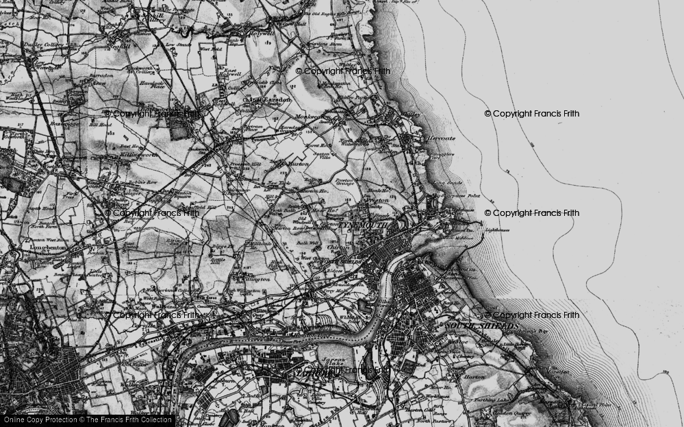 Old Map of Preston, 1897 in 1897