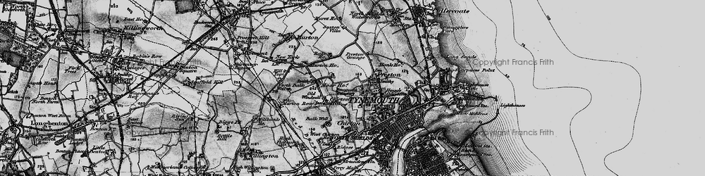 Old map of Preston in 1897
