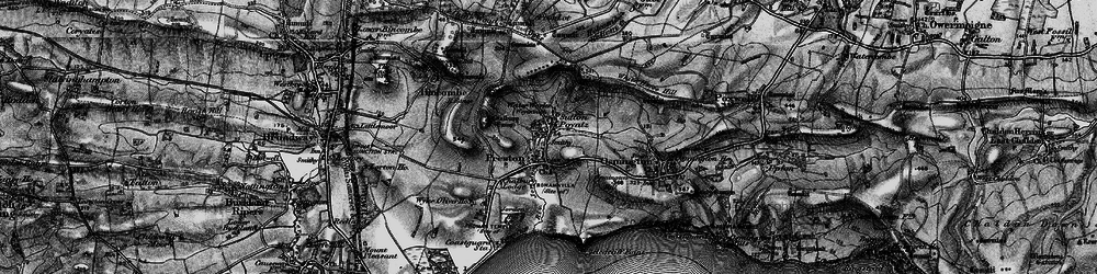 Old map of White Horse Hill in 1897