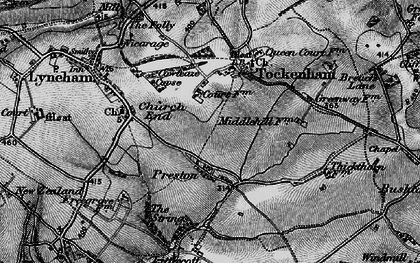 Old map of Preston in 1898