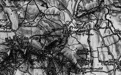 Old map of Preston Brockhurst in 1899