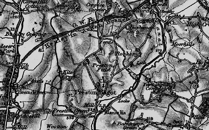 Old map of Preston Fields in 1898